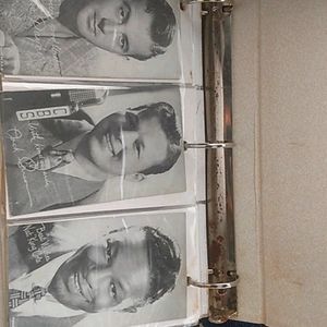 Autograph post cards of past actors